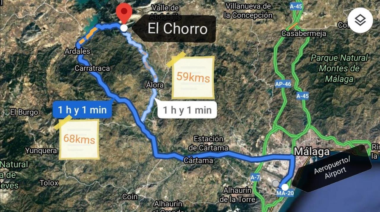 Alojamiento Rural El Paraiso Del Chorro Buitenkant foto